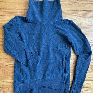 Lululemon Athletica Grey Funnel Neck Sweatshirt
